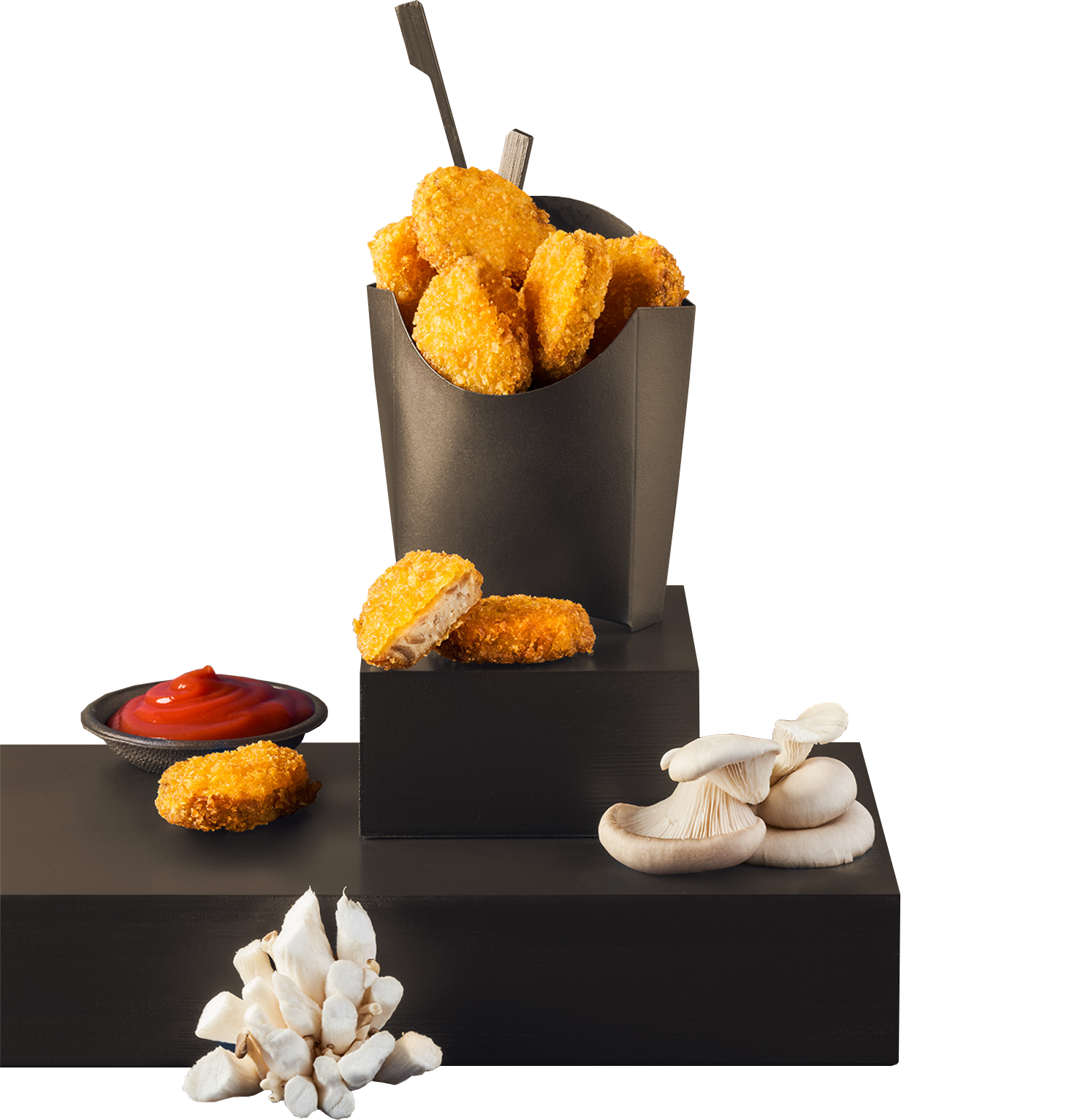 Oesterzwammen kwekerij van Lieshout-nuggets-detail