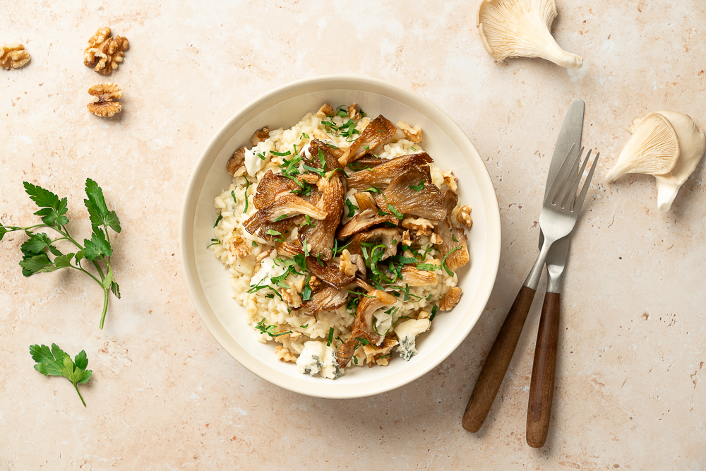 Oesterzwammen risotto