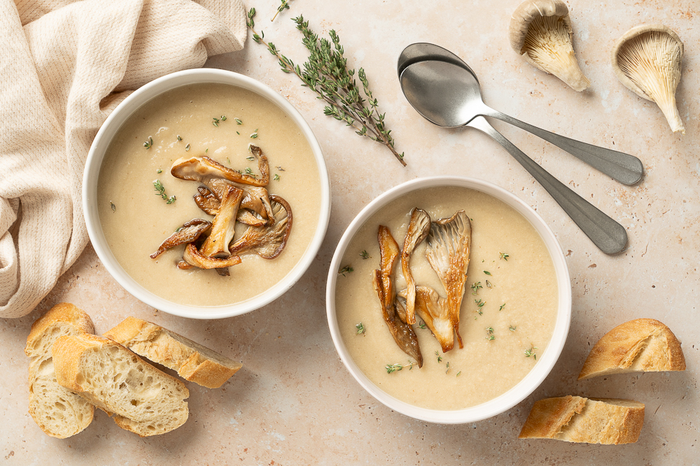 soep met oesterzwammen en pastinaak
